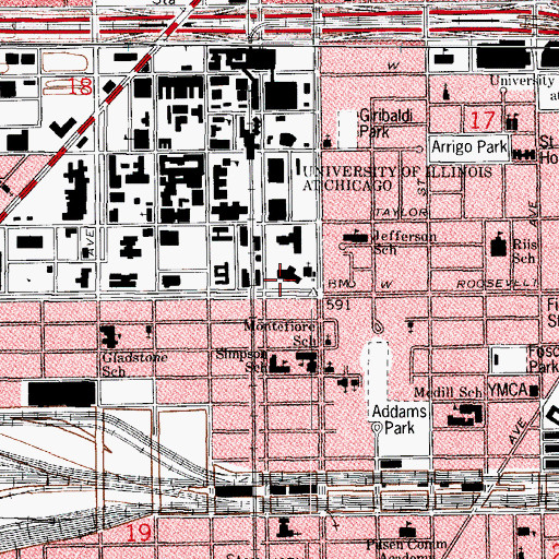 Topographic Map of La Paz Child Development Center, IL
