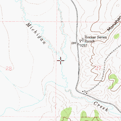 Topographic Map of Jefferson Creek, CO