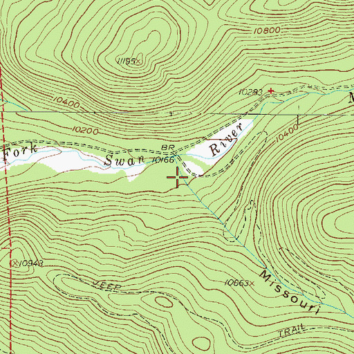 Topographic Map of Missouri Gulch, CO