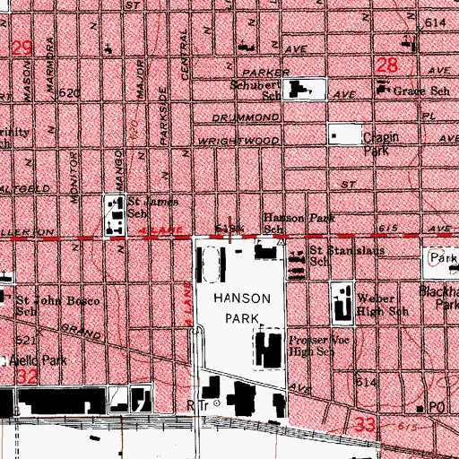 Topographic Map of Listening Skills Training Center, IL