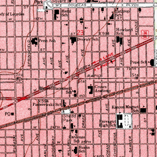 Topographic Map of Livestone Missionary Baptist Church, IL