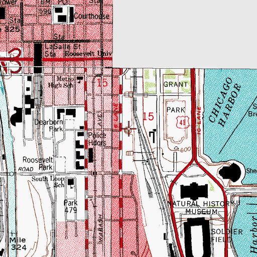 Topographic Map of Logan Monument, IL