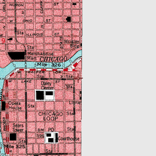 Topographic Map of Loop College, IL