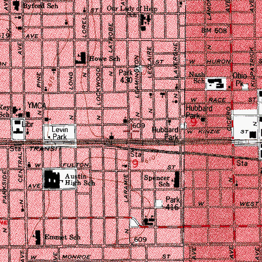 Topographic Map of New Galilee Missionary Baptist Church, IL