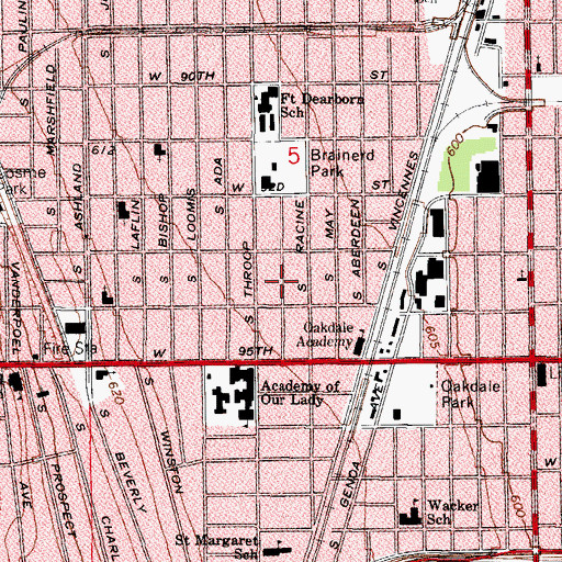 Topographic Map of New Strength Corporation, IL