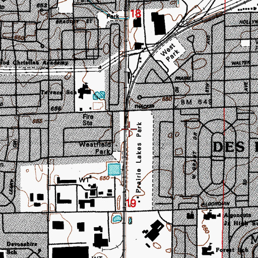 Topographic Map of Norma, IL