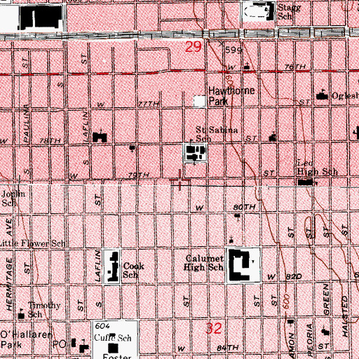 Topographic Map of North Wels Gosepl Mission, IL