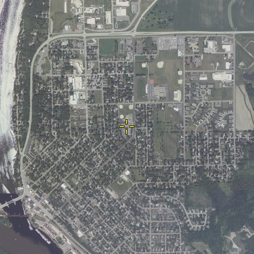 Aerial/Satellite Image of Malone Elementary School, WI