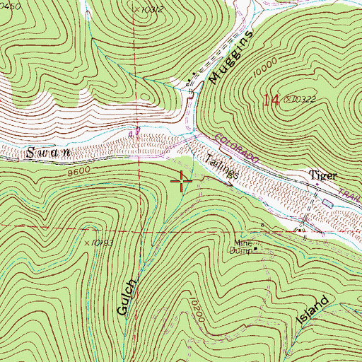 Topographic Map of Brown Gulch, CO