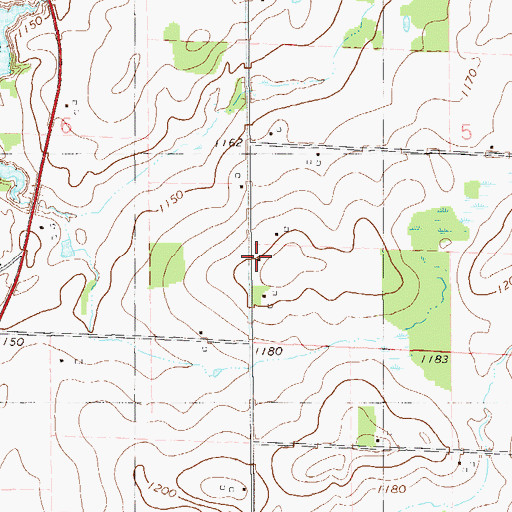 Topographic Map of East Pine Lake School (historical), WI