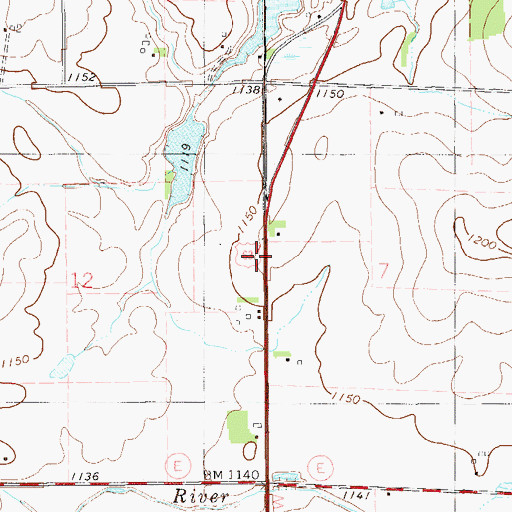 Topographic Map of Hammond School (historical), WI