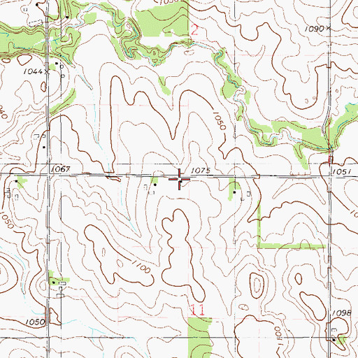 Topographic Map of Jewett Mills School (historical), WI