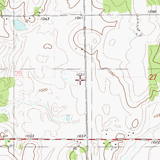 Topographic Map of Meadowdale School (historical), WI