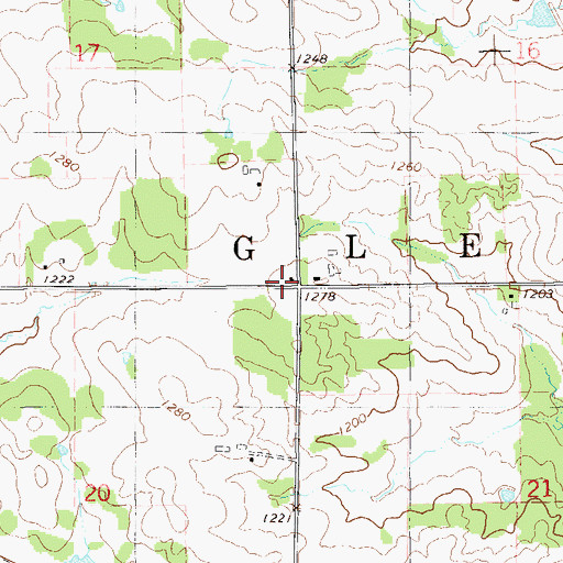 Topographic Map of Ridge View School (historical), WI