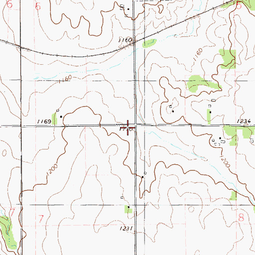 Topographic Map of Roddis School (historical), WI