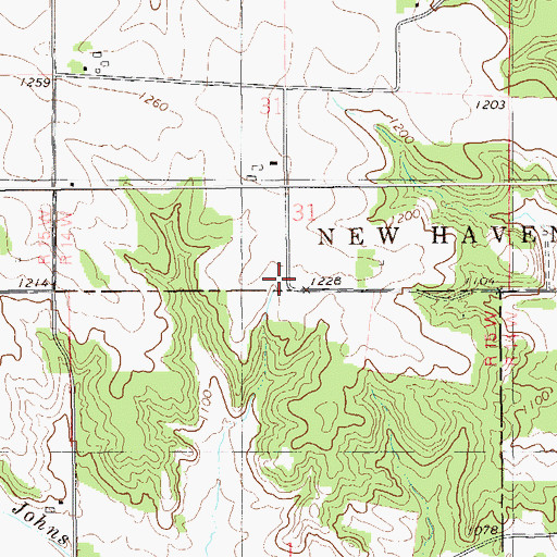 Topographic Map of Schindler School (historical), WI
