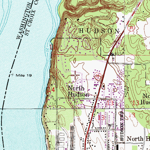 Topographic Map of Sommers Landing Park, WI