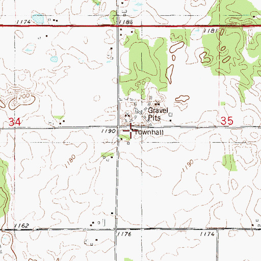 Topographic Map of Apple River Townhall, WI