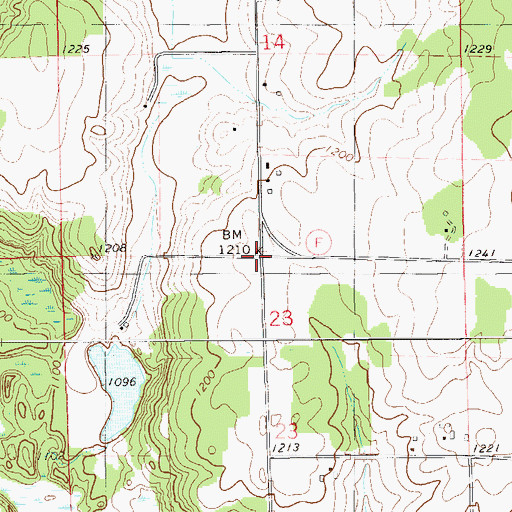 Topographic Map of Bethany Church (historical), WI