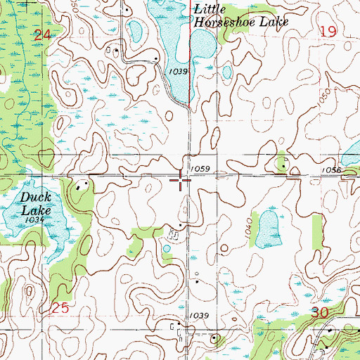 Topographic Map of El Salem School (historical), WI