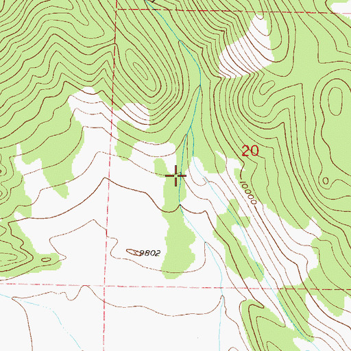 Topographic Map of Guernsey Gulch, CO