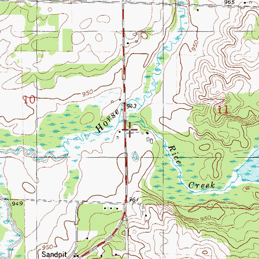 Topographic Map of Meadowview School (historical), WI