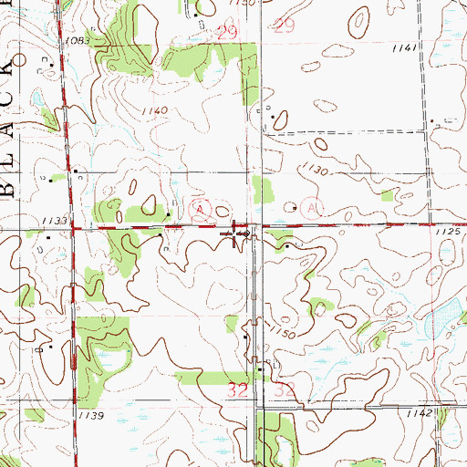 Topographic Map of Northview School (historical), WI