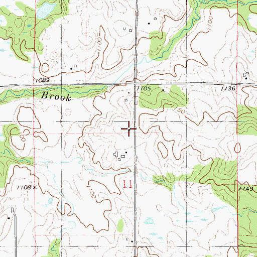 Topographic Map of Oak View School (historical), WI