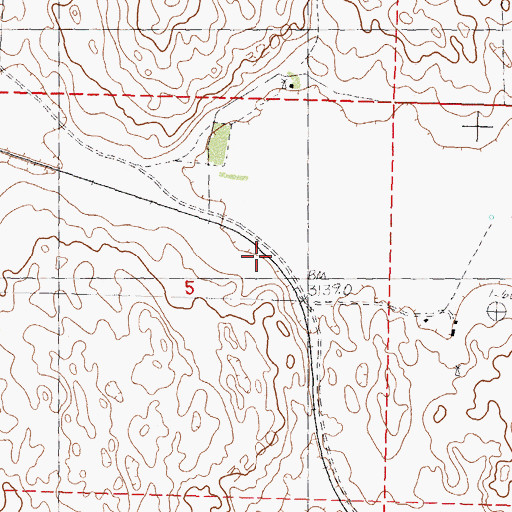 Topographic Map of Roxby (historical), NE