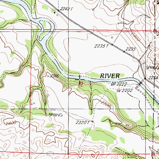 Topographic Map of The Chute, NE