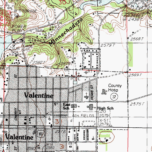 Topographic Map of Berean Fundamental Church, NE