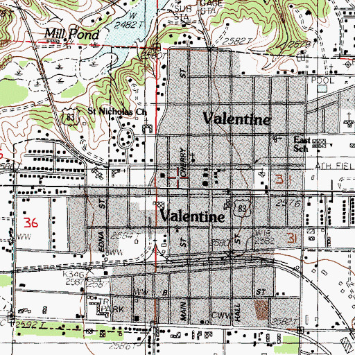 Topographic Map of McCormick Eye Clinic, NE
