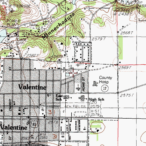 Topographic Map of Ecological Park, NE