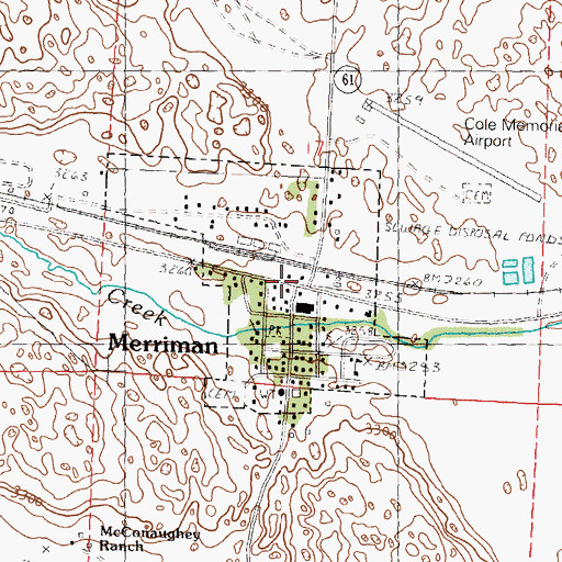 Topographic Map of Shady Spot RV Camp, NE