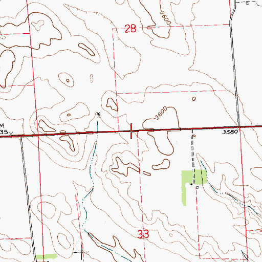 Topographic Map of Opening the Sandhills Historical Marker, NE