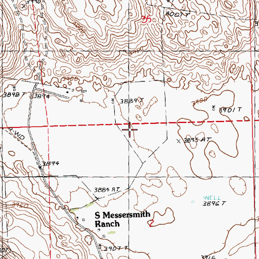 Topographic Map of Long Lake Post Office (historical), NE