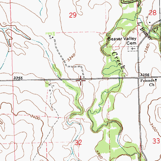 Topographic Map of Adaton (historical), NE