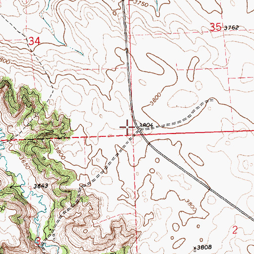 Topographic Map of Missouri Valley Public School, NE