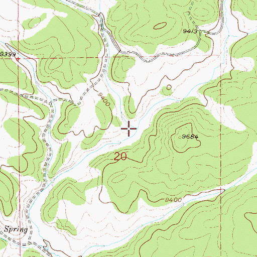 Topographic Map of Johnson Gulch, CO