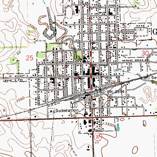 Topographic Map of Presbyterian Church, NE