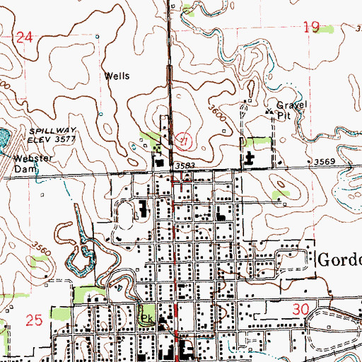 Topographic Map of Saint Marks Episcopal Church, NE