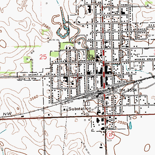 Topographic Map of Church of God, NE