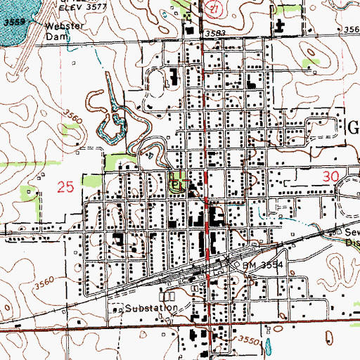 Topographic Map of Cowboy Museum, NE