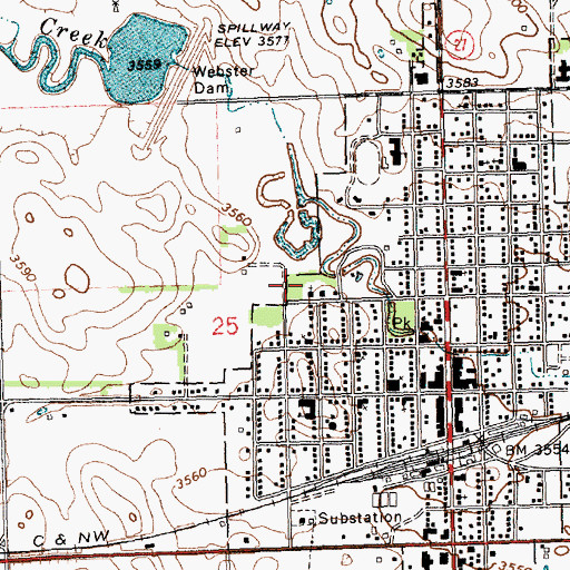Topographic Map of Scamahorn Museum, NE