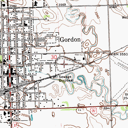 Topographic Map of Sheridan County Fairgrounds, NE