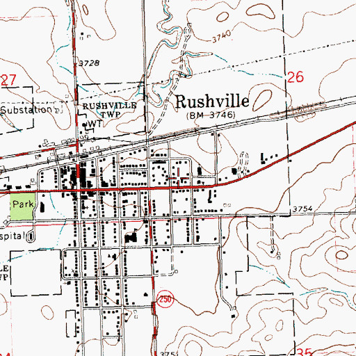 Topographic Map of Sheridan County Historical Museum, NE