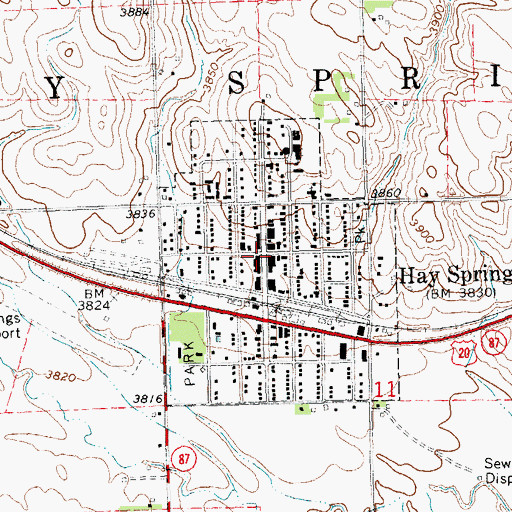 Topographic Map of Cravath Memorial Library, NE