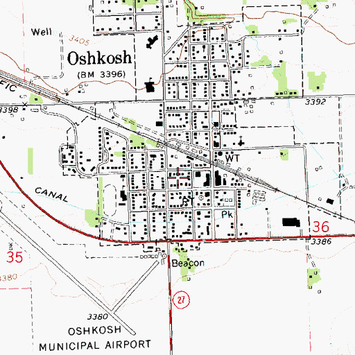 Topographic Map of Garden County Church of Christ, NE
