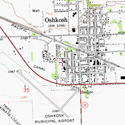 Topographic Map of Saint Elizabeths Church, NE