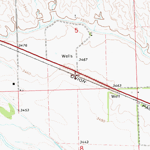 Topographic Map of Lytle (historical), NE
